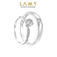 LAMY double silver ring with high quality stones 8238 - 8232