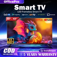Smart TV 32 inch Android TV murah 43 inch Android 12.0 LED Digital TV With Netflix/YouTube/Google/WI