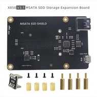 X850 V3.1 Msata SSD USB 3.0 Storage Module Expansion Board Para Sa Raspberry Pi 3B+ (Plus) /