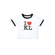 AGAINST LAB. I <3 KL BABY TEE 2.0 - WHITE