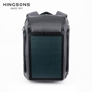 Kings Backpack Outdoor Lightweight Flexible Panel 9W Solar Backpack Computer Men's Bag