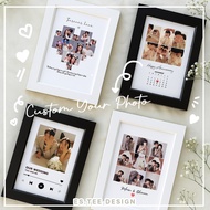 Custom Photo Frame Gambar Best Gift Spotify Music Birthday Anniversary Couple Wedding Hari Jadi Hadi