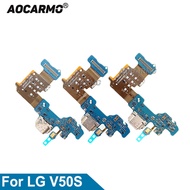 ☽Aocarmo For LG V50S ThinQ LM-V510N Type C USB Charger Dock Charging Port Connector Bottom Mic F ⓛ☾
