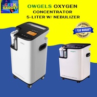 OWGELS OXYGEN CONCENTRATOR 5Liter with Nebulizer Warranty 1 year parts and service 247 OXYGEN