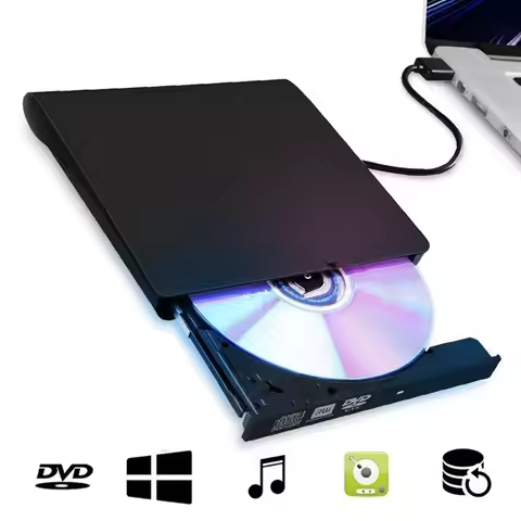 USB 2.0 External CD VCD DVD RW Drive Disc Burner Combo Drive High Speed DVD Burner Player Optical Dr