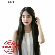 BEST QUALITY Wig 6374 Lurus Panjang Belah Tengah Tanpa Poni - Kualitas Bagus Halus Lembut Seperti Rambut Asli Bisa Dicuci Dicatok Murah Simple / Rambut Palsu Aksesoris Fashion Wanita Cewek Cantik Cute Korea Modern Instan Praktis Kekinian Terbaru Terlaris