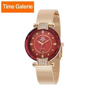 ROSCANI ROSWES06469 Diamond Cut Crystal Stainless Rose Gold Strap Analog Women Watch