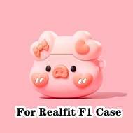 【Case Home】For Realfit F1 Case Trendy Cartoon Series for Realfit F1 Casing Soft Earphone Case Cover