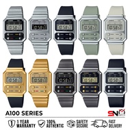 Casio Vintage A100WE A100WEG A100WEF A100WEGG A100WEL Unisex Watch Digital Watch Jam Tangan