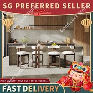 New Chinese Style Mid-Century Island High Bar Stool Nordic White Ash Wood Solid Designer Vintage Hig