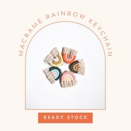 Macrame Rainbow Keychain/Bag Charm
