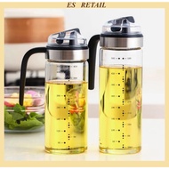 Stainless steel borosilicate glass oil dispenser Oil bottle Oil jug Botol minyak Oil dispenser Oil p