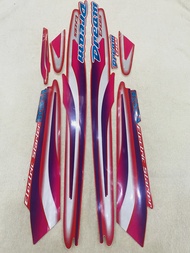 Bộ tem decal dán xe máy Honda dream lùn đời 1999 màu đỏ zin thái siêu đẹp