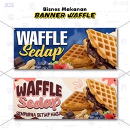 ✨READY DESIGN✨ BANNER WAFFLE - PENIAGA KEDAI / GERAI / MAKANAN / KHEMAH / PASAR MALAM / BAZAAR (A1-A