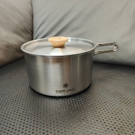 Periuk Tunggal Luaran 304 Periuk Gantung Perkhemahan Keluli Tahan Karat Periuk Duduk Periuk Kawad Be