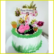 ☍ ✷ ◈ Plantita Theme Cake Topper