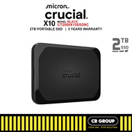 Crucial X10 External Portable SSD (Black Color) - 2TB/4TB (3Yrs Crucial Warranty)