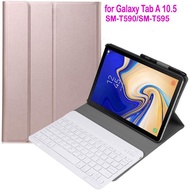 Case For Samsung Galaxy Tab A 10.5 T590 T595 Wireless Bluetooth Keyboard Cases Portable Leather Tabl