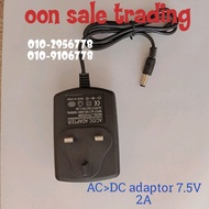 AC>DC ADAPTOR 7.5V 2A (7.5V2A)