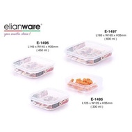 Elianware SquareTransparent Food Container / Food Keeper / Airtight 330ml / 450ml / 600ml Bekas Maka