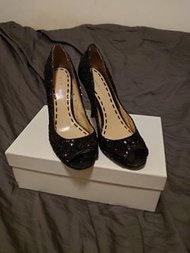 Nine West集團代理Enzo Angiolini 黑色亮片高跟鞋 9號