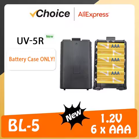 Baofeng UV-5R Battery Case BL-5 AAA batteries Shell Extended AA Battery Housing for UV-5R DM-5R UV-5