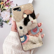 สำหรับ Huawei Y7เคส2018 LDN-L01น่ารักแมวทาสีสำหรับ Huawei Y7นายก2018เคสซิลิโคนนิ่มสำหรับ Huawei Y7 P