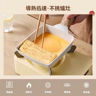 其他品牌 - A38- 日式麥飯石平底鍋 不沾平底鑊 煎鍋 煎蛋鍋 麥飯石煎鍋 牛排煎鍋 - 米色