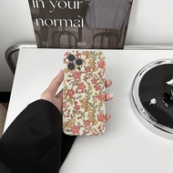 Creative cute literary vintage floral Shockproof full-Inclusive hard shell camera lens Protective ca