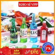 DIY toy that simulates mini alcoholic drinks, doll food decoration accessories E1109