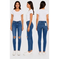 Free People Distressed Skinny Jeans Mid Rise Grunge Y2K Indie Size 25