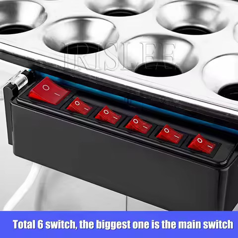 Automatic Rising Electric Egg Roll Maker Cup Breakfast Fried Eggs Sausage Roller Boiler Machine