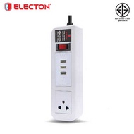 ELECTON ชุดสายพ่วง ปลั๊กไฟ คุณภาพ A มอก. 1 เต้า 1 สวิตช์ 5 เมตร 3USB 10A รุ่น EP-A105U3 - ELECTON, Home Appliances