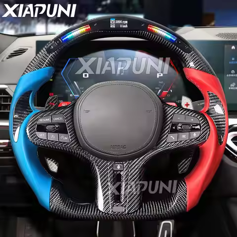 Customized Steering Wheel For BMW G Series M1 M2 M3 M4 M5 M8 1-4 Series X1 X2 X3 X4 X5 X6 X7 Z4 LED 