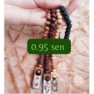 0.95sen Tasbih 33biji original kayu(50pcs/pax)