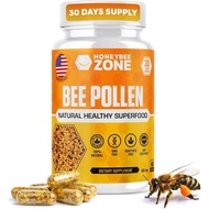 Bee pollen Supplement 100% Natural Raw Bee pollen in Veggie Caps Fermented Pollen Multivitamin, Prob