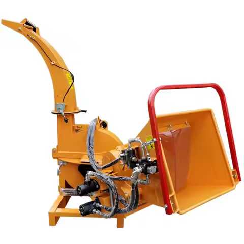 China Hot Sale PTO Wood Chipper Tractor PTO Driven Wood Chipper Shredder PTO Driven Bx92 Heavy Duty 