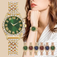 [A New sale] Fashion Rhinestone Roma Numerals Women WatchBracelet Ladies Wristwatches Clock Zegarek Damski