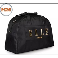 HITAM Elle Medium Travel Bag Black Weding Bag Tote Bag/ Elle Paris Bag Clothes Bag/ Tote Bag/Women's Bag