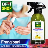 Anti Bacterial Hand Sanitizer Spray with 75% Alcohol - Frangipani Anti Bacterial Hand Sanitizer Spray - 500ml