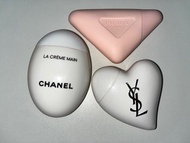Chanel YSL Prada 潤手霜 ($520/3支 不散賣)全新正貨 護手霜