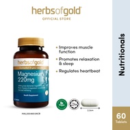 Herbs of Gold Magnesium 220mg [Expiry 1/2028]