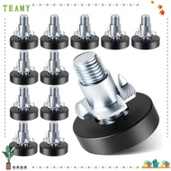 TEAMY 8PCS Furniture Leveling Feet, Furniture Levelers Hardware Tools 1/4In Thread Levelers, Adjusta