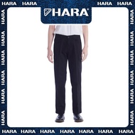 [ส่งฟรี] Hara ฮาร่า ของแท้  Original Regular Fit กางเกงขายาวทรงคารโก้ ทรงกระบอกขาตรง สีดำ สีไม่ตก รุ