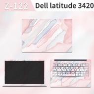 【Two Covers】Laptop Sticker Skin For Dell latitude 3420 14 inch Laptop Skin Three Sides Protector Fil