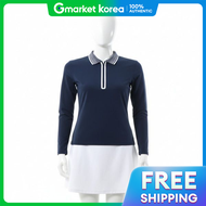 G/FORE | เสอโปโล GFORE FEATHERWEIGHT SILKY TECH NYLON QUARTER ZIP รน G4LC0K863-TWLT สำหรบผหญง