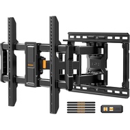 Perlegear UL-Listed Full Motion TV Wall Mount for 42–97 Inch Flat Curved TVs up to 132 lbs, 12″/16″ 