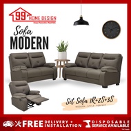 READY STOCK 99 HOME : SF502 - 1R+2S+3S LIVING ROOM FURNITURE SOFA SET COVERED BY CASA LEATHER