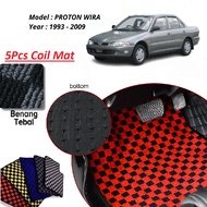 Proton Wira Carpet Magic Grip Coil Mat Anti Slip Checkmate Dadu Thai Floor Karpet Lantai Kereta