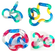 Crystal Fidget Tangle Toy Brain Imagine Twist Shape DIY Fidget String Stress Relax Decompression Squ